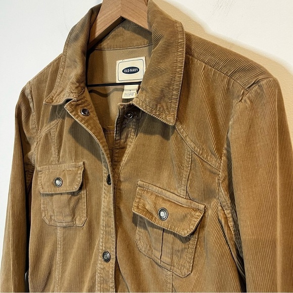 Women’s | Old Navy Brown Utility Jacket with Wrap Belt | Large - Picture 2 of 8